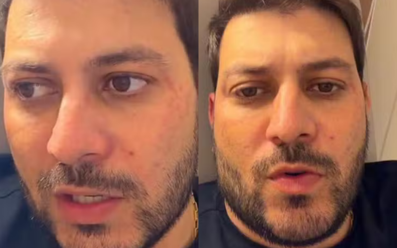 Caio Afiune, ex-participante do BBB, internado por reação alérgica e compartilha momento de aflição: “Senti muita falta de ar