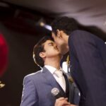 Douglas Souza, atleta da Seleção Brasileira de Vôlei, celebra seu casamento com Gabriel Campos em São Paulo